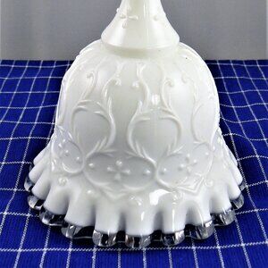 Vintage Fenton Hobnail Milk Glass Bell
